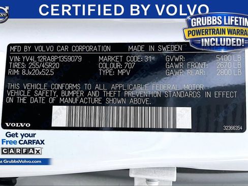 Used 2023 Volvo XC60 B5 Ultimate w/ Climate Package AWD/4WD image 42