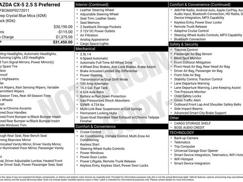 Certified 2023 MAZDA CX-5 AWD 2.5 S w/ Preferred Package image 27