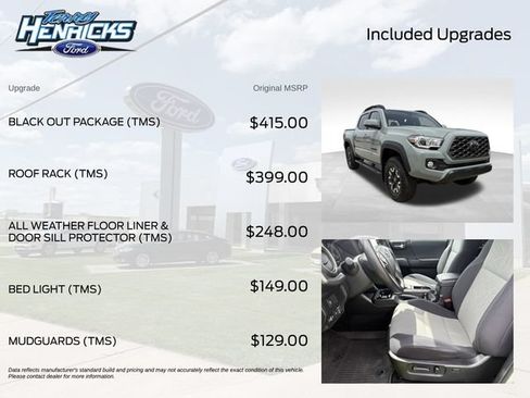 Used 2022 Toyota Tacoma TRD Off-Road w/ Black Out Package (TMS) AWD/4WD image 8