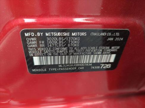 Used 2024 Mitsubishi Mirage ES FWD image 23