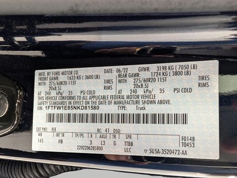 Used 2022 Ford F150 Lariat w/ Equipment Group 502A High AWD/4WD image 26