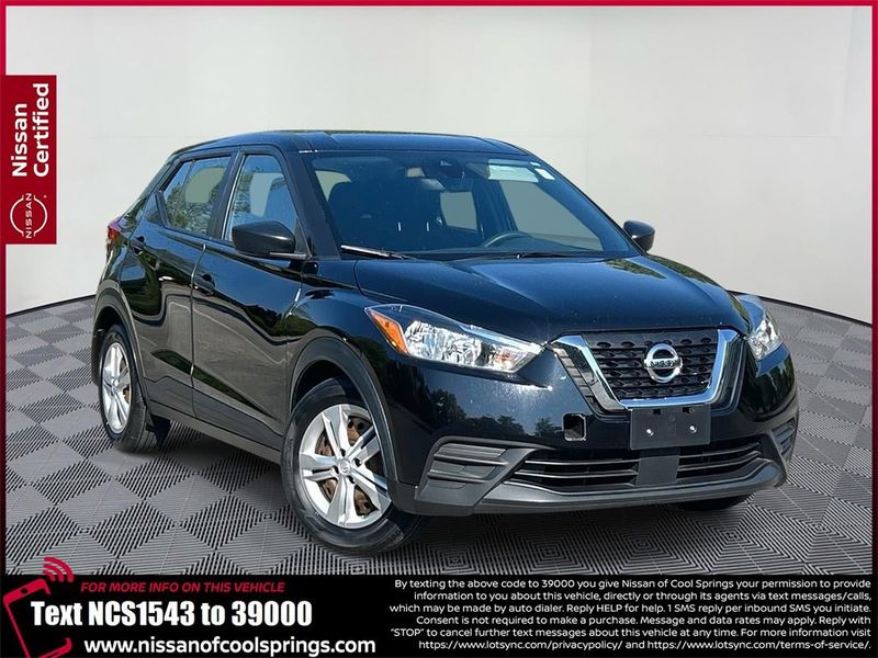Certified 2020 Nissan Kicks S w/ Interior Electronics Package image 1
