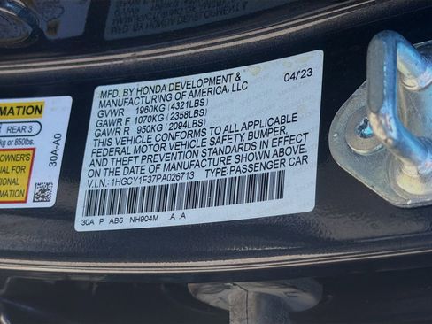 Used 2023 Honda Accord EX image 37