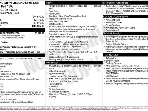Used 2021 GMC Sierra 3500 4x4 Crew Cab w/ Convenience Package image 46
