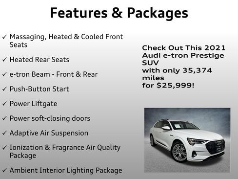 Used 2021 Audi e-tron Prestige w/ Prestige Package image 12