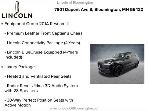 New 2026 Lincoln Aviator Reserve AWD/4WD image 9