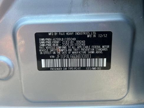 Used 2013 Subaru Impreza 2.0i Sport Premium AWD/4WD image 32
