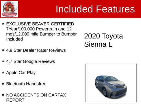 Used 2020 Toyota Sienna L image 4