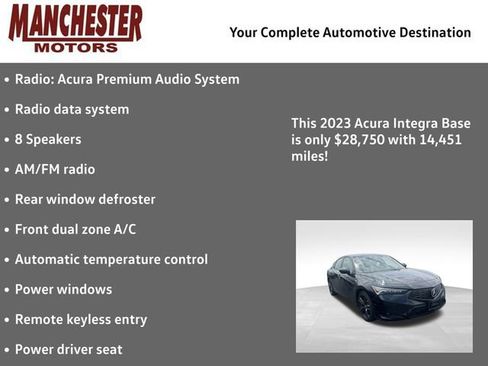 Used 2023 Acura Integra A-Spec FWD image 2