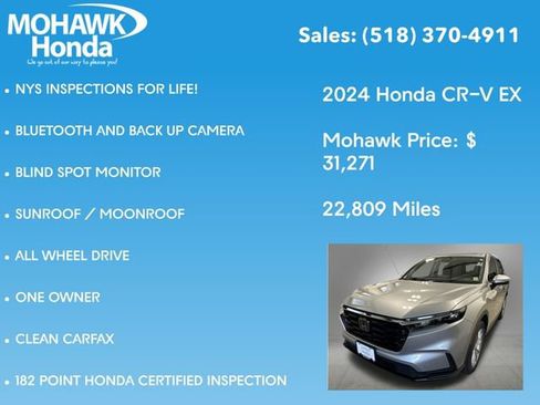 Certified 2024 Honda CR-V EX image 8