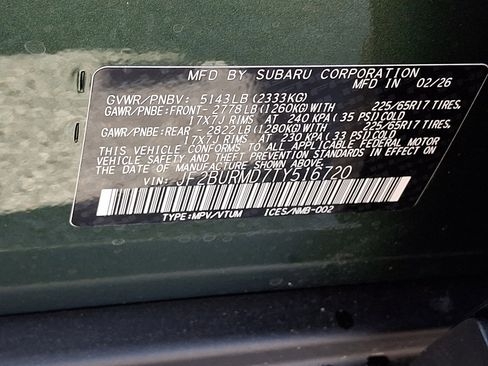 New 2026 Subaru Outback Wilderness AWD/4WD image 14