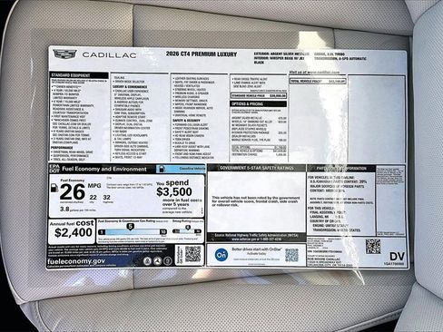 New 2026 Cadillac CT4 Premium Luxury image 14