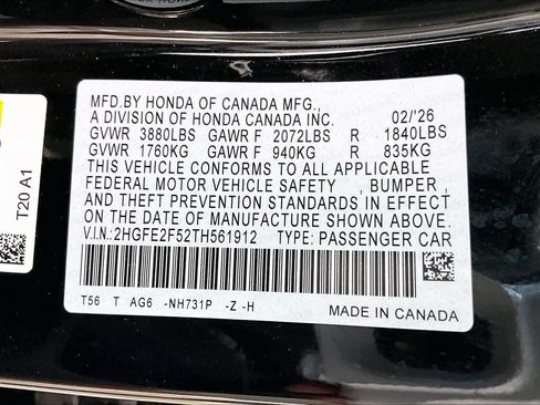 Certified 2026 Honda Civic Sport image 35