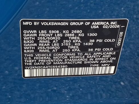 New 2026 Volkswagen Atlas SE image 11