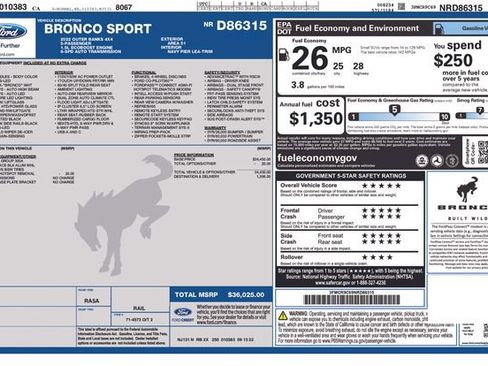 Certified 2022 Ford Bronco Sport Outer Banks image 26