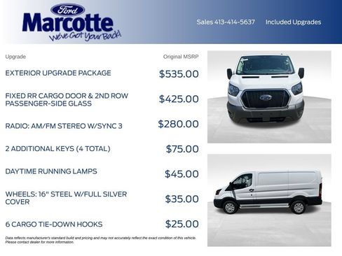 Used 2025 Ford Transit 250 Low Roof w/ Exterior Upgrade Package RWD image 5