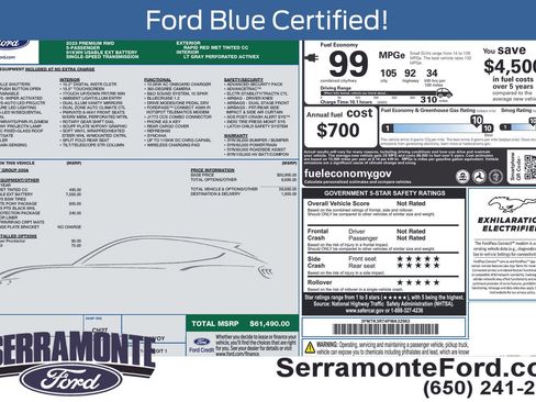 Used 2023 Ford Mustang Mach-E Premium w/ Mustang Nite Pony Package RWD image 17