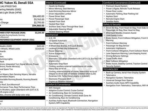 Used 2026 GMC Yukon XL Denali w/ Sun & Power Step Package AWD/4WD image 22