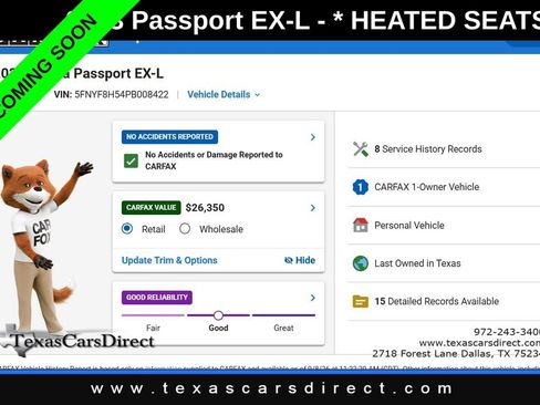 Used 2023 Honda Passport EX-L image 8