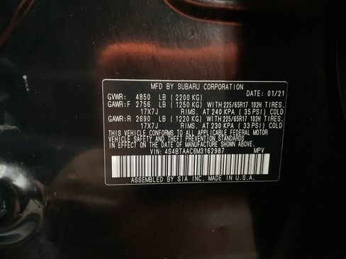 Certified 2021 Subaru Outback 2.5i image 31