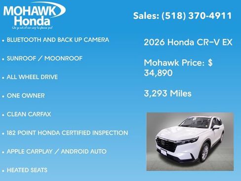 Certified 2026 Honda CR-V EX image 8