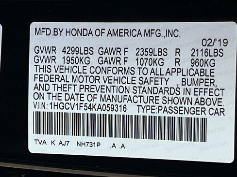 Used 2019 Honda Accord EX-L image 32