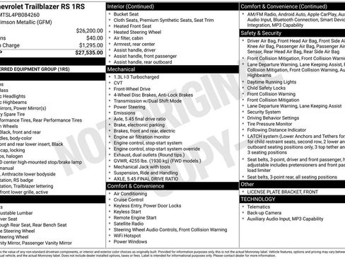 Used 2023 Chevrolet TrailBlazer RS FWD image 53