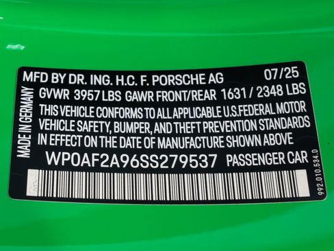 Used 2025 Porsche 911 GT3 RS RWD image 74