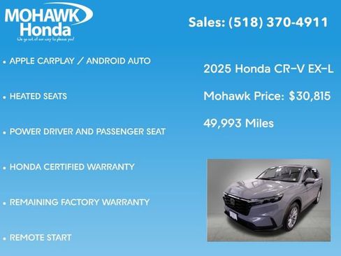Certified 2025 Honda CR-V EX-L image 16