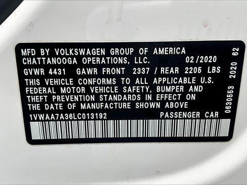 Used 2020 Volkswagen Passat 2.0T S image 33