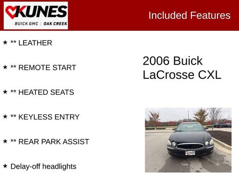 Used 2006 Buick LaCrosse CXL w/ Driver Confidence Package image 2