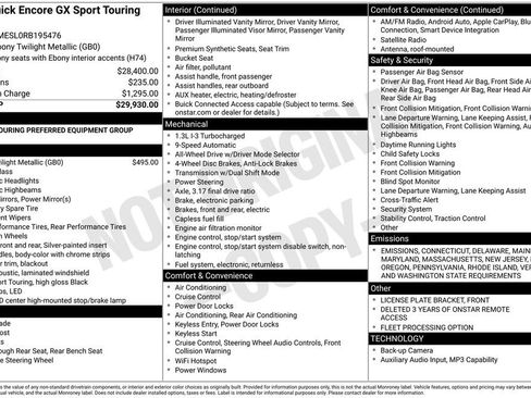 Used 2024 Buick Encore GX Sport Touring image 19