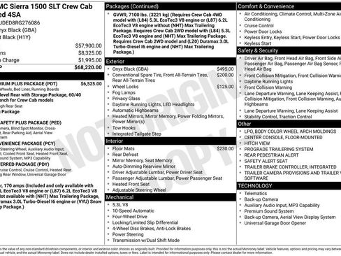 Used 2024 GMC Sierra 1500 SLT w/ SLT Premium Plus Package AWD/4WD image 38