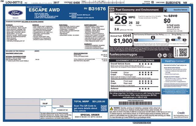 Used 2025 Ford Escape Active AWD/4WD image 24
