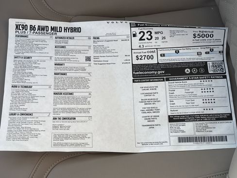 New 2026 Volvo XC90 B6 Plus image 34