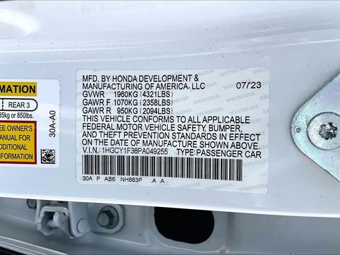 Used 2023 Honda Accord EX image 34