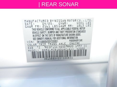 Certified 2025 Nissan Sentra SR w/ Midnight Edition FWD image 18