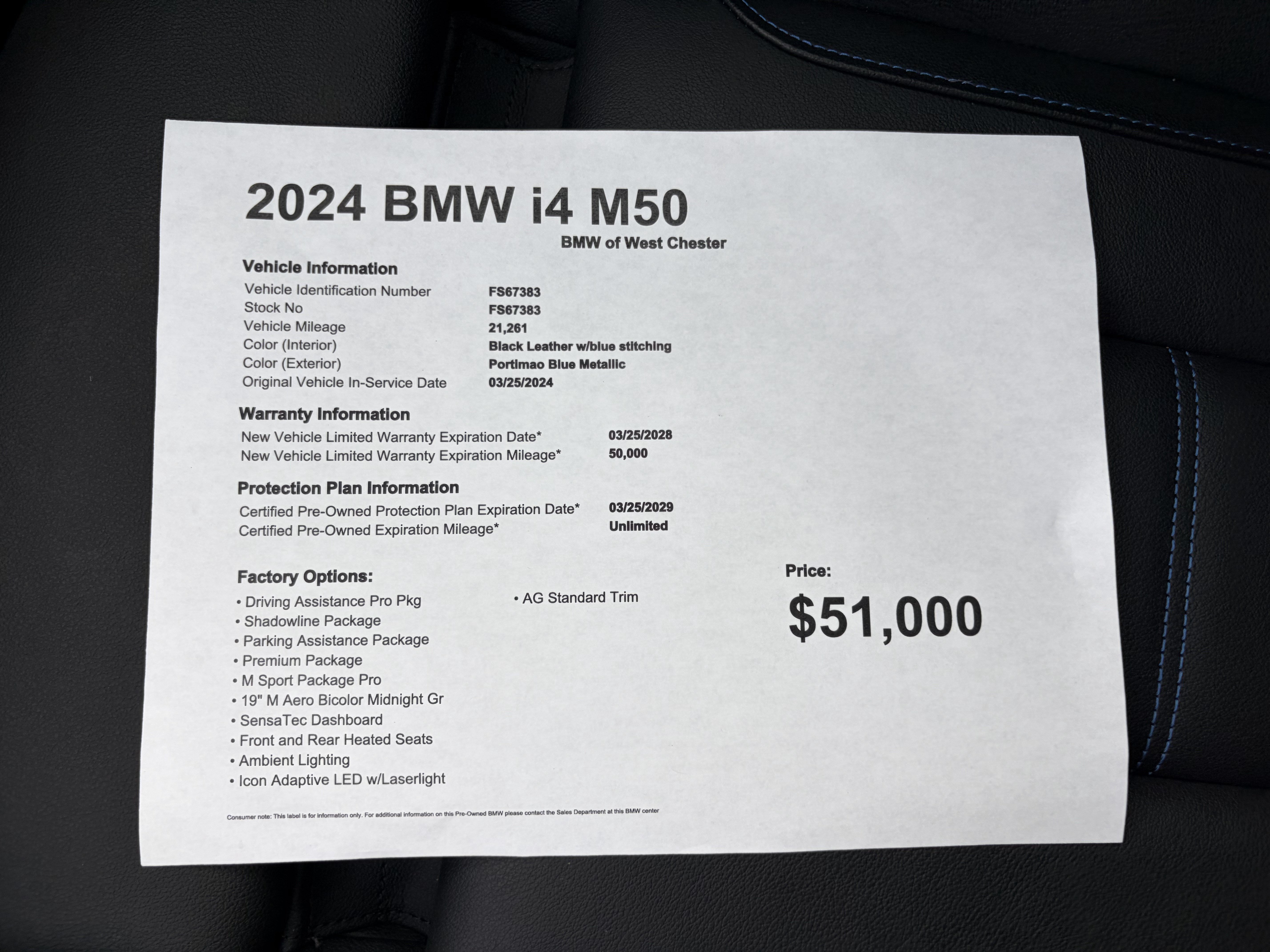 Certified 2024 BMW i4 M50 AWD/4WD image 18
