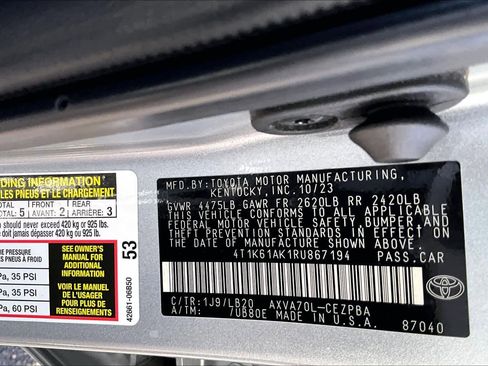 Certified 2024 Toyota Camry XSE image 28