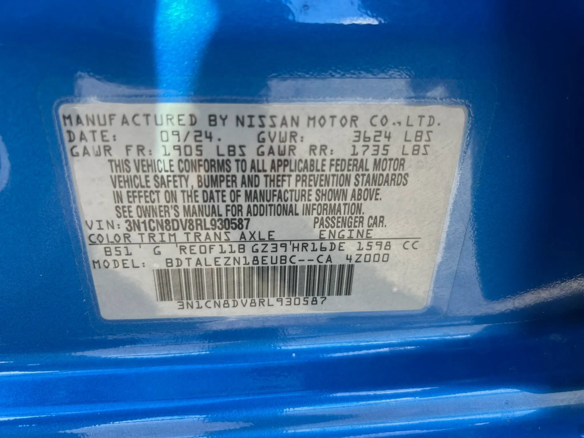 Used 2024 Nissan Versa S w/ S Plus Package FWD image 29