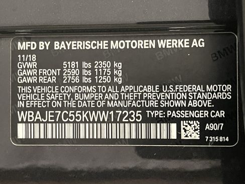 Used 2019 BMW 540i xDrive w/ Convenience Package AWD/4WD image 25