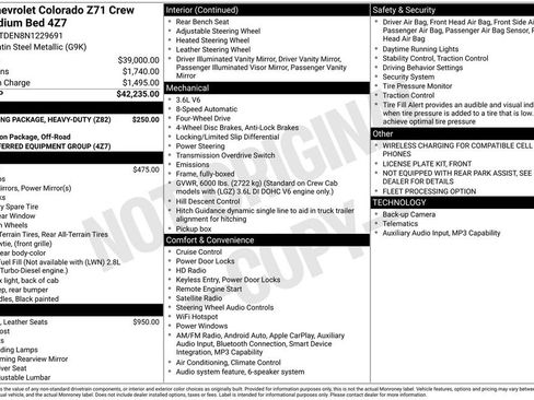 Used 2022 Chevrolet Colorado Z71 AWD/4WD image 3
