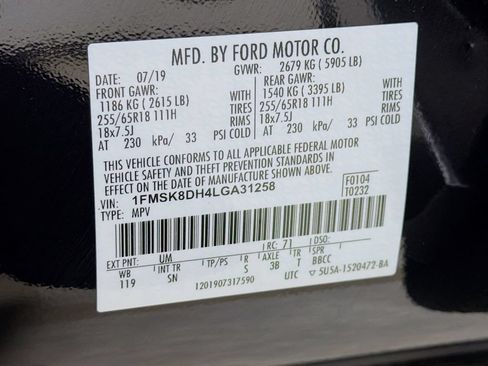 Used 2020 Ford Explorer XLT w/ Equipment Group 202A AWD/4WD image 29