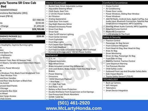 Used 2022 Toyota Tacoma SR w/ SR Convenience Package RWD image 23