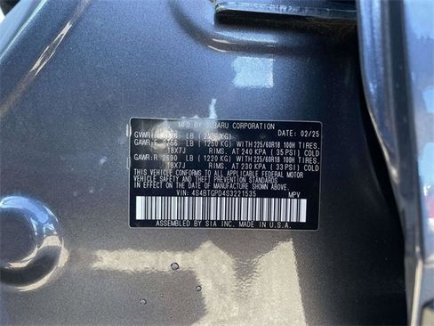 Used 2025 Subaru Outback Touring XT w/ Tech Package 3 image 34