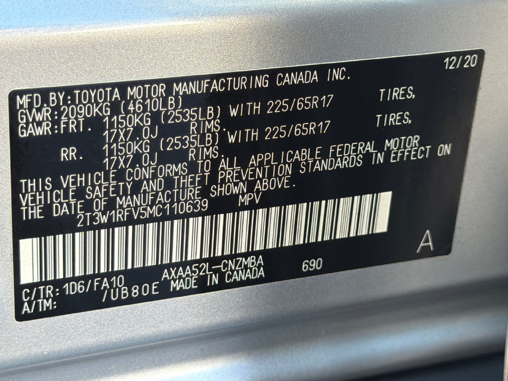 Used 2021 Toyota RAV4 XLE w/ Convenience Package FWD image 37