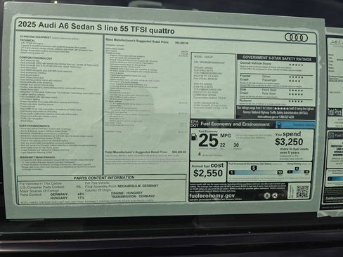 New 2025 Audi A6 3.0T Prestige image 19