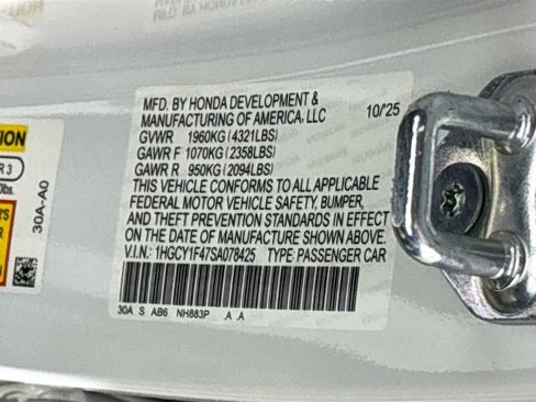 New 2025 Honda Accord SE image 25