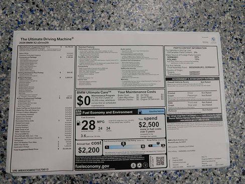 New 2026 BMW X2 xDrive28i w/ M Sport Package AWD/4WD image 16