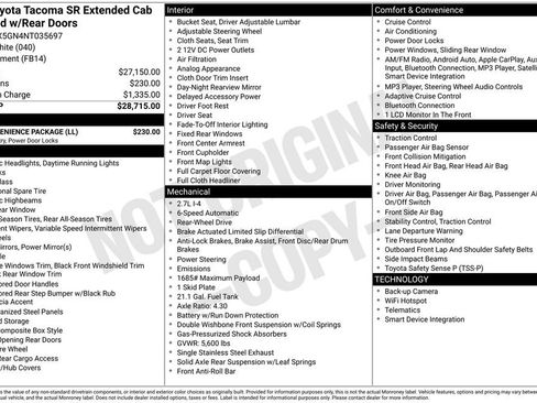 Used 2022 Toyota Tacoma SR w/ SR Convenience Package image 5